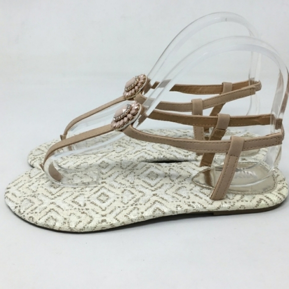Mixit Fashion Beaded Thong Sandals - Picture 2 of 4